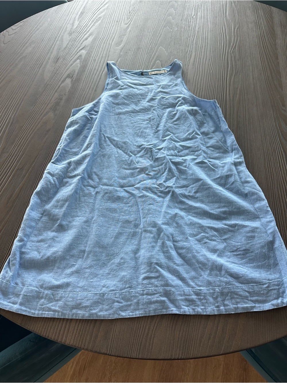 Abercrombie & Fitch Light Blue Sleeveless A-Line Dress